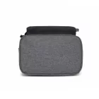 Miss Lulu London LBK2534 - Kono Isolierte Lunchtasche - Wasserfester Lebensmittelbehälter  4 Schichten, auslaufsicher, tragbar  verstellbarem Schultergurt - szürke és fekete