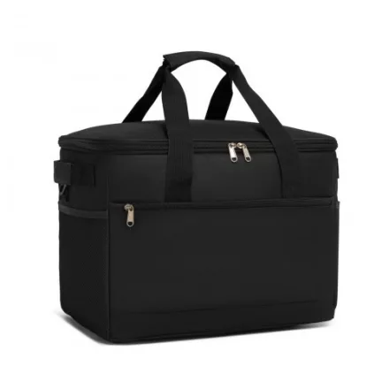 Miss Lulu London LBK2535S - Kono nagy tragbare Lunchtasche  30 L és verbesserter Isolierung - kompakt & praktisch  Reisen és Pendelverkehr - fekete