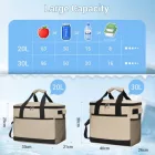 Miss Lulu London LBK2535S - Kono nagy tragbare Lunchtasche  30 L és verbesserter Isolierung - kompakt & praktisch  Reisen és Pendelverkehr - Khaki