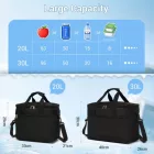 Miss Lulu London LBK2535S - Kono apró tragbare Lunchtasche  20 L és verbesserter Isolierung - kompakt & praktisch  Reisen és Pendelverkehr - fekete