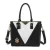 Miss Lulu London LG1641 - Miss Lulu V-forma Schulterhandtasche in bőrhatású - fekete