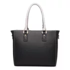 Miss Lulu London LG1641 - Miss Lulu V-forma Schulterhandtasche in bőrhatású - szürke