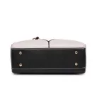 Miss Lulu London LG1641 - Miss Lulu V-forma Schulterhandtasche in bőrhatású - szürke