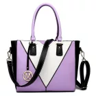 Miss Lulu London LG1641 - Miss Lulu V-forma Schulterhandtasche in bőrhatású - Lila