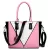 Miss Lulu London LG1641 - Miss Lulu V-forma Schulterhandtasche in bőrhatású - rózsaszín