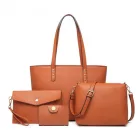 Miss Lulu London LG6931 - Miss Lulu 4-darabos Handtaschenset - barna