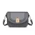 Miss Lulu London LH2210 - Miss Lulu Glatt és elegáns bőr Satteltasche - szürke
