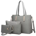 Miss Lulu London LT6648 - Miss Lulu Dreiteilige bevásárló táska-válltáska táska és Táska Clutch - Dunkelgrau