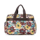 Miss Lulu London MSK2436F - Kono nagy Kapazität utazótáska  mehreren zippesverschlusstaschen és Blumendruck Perfekt  den täglichen Gebrauch - Khaki