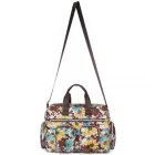 Miss Lulu London MSK2436F - Kono nagy Kapazität utazótáska  mehreren zippesverschlusstaschen és Blumendruck Perfekt  den täglichen Gebrauch - Khaki
