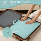 Miss Lulu London POK2523 - Kono 6-in-1 Hänge-Reiseorganizer-Táska, Tragbares faltbares Packwürfel-szett  gurulós táska-Einschub - kék