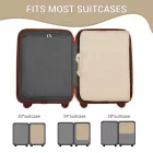 Miss Lulu London POK2523 - Kono 6-in-1 Hänge-Reiseorganizer-Táska, Tragbares faltbares Packwürfel-szett  gurulós táska-Einschub - bézs