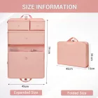 Miss Lulu London POK2523 - Kono 6-in-1 Hänge-Reiseorganizer-Táska, Tragbares faltbares Packwürfel-szett  gurulós táska-Einschub - rózsaszín
