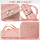Miss Lulu London POK2523 - Kono 6-in-1 Hänge-Reiseorganizer-Táska, Tragbares faltbares Packwürfel-szett  gurulós táska-Einschub - rózsaszín