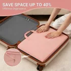 Miss Lulu London POK2523 - Kono 6-in-1 Hänge-Reiseorganizer-Táska, Tragbares faltbares Packwürfel-szett  gurulós táska-Einschub - rózsaszín