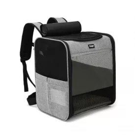   Miss Lulu London PTD2440 - Dogat ÖSSZEHAJTHATÓ és tartós Haustier-Rucksacktrage utazótáska  Katzen és apró Hunde - szürke