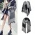 Miss Lulu London S6427 - női Női Mode Plaid sál Decke Winter Warm Wrap sál - fekete