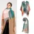 Miss Lulu London S6430 - női Mode Langer sál Gitterquaste Winter Warm Lattice Großer sál - zöld
