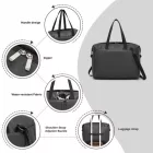 Miss Lulu London TVK2522 - Kono 40×30×20cm Kabinengepäck-utazótáska - Vielseitige válltáska táska  Reisen, Fitness, Geschäft & Alltag - fekete