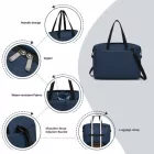 Miss Lulu London TVK2522 - Kono 40×30×20cm Kabinengepäck-utazótáska - Vielseitige válltáska táska  Reisen, Fitness, Geschäft & Alltag - Marineblau