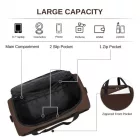Miss Lulu London TVK2526 - Kono Geräumige, airline-taugliche Kabinen-utazótáska (40 × 30 × 20 cm) - Weekender  U-cipzár-Öffnung - barna