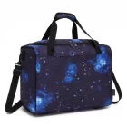 Miss Lulu London TVK2526 - Kono Geräumige, airline-taugliche Kabinen-utazótáska (40 × 30 × 20 cm) - Weekender  U-cipzár-Öffnung - Galaxie kék