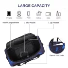 Miss Lulu London TVK2526 - Kono Geräumige, airline-taugliche Kabinen-utazótáska (40 × 30 × 20 cm) - Weekender  U-cipzár-Öffnung - Galaxie kék