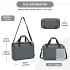 Miss Lulu London TVK2526 - Kono Geräumige, airline-taugliche Kabinen-utazótáska (40 × 30 × 20 cm) - Weekender  U-cipzár-Öffnung - szürke