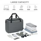 Miss Lulu London TVK2526 - Kono Geräumige, airline-taugliche Kabinen-utazótáska (40 × 30 × 20 cm) - Weekender  U-cipzár-Öffnung - szürke