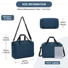Miss Lulu London TVK2526 - Kono Geräumige, airline-taugliche Kabinen-utazótáska (40 × 30 × 20 cm) - Weekender  U-cipzár-Öffnung - Marineblau