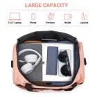 Miss Lulu London TVK2526 - Kono Geräumige, airline-taugliche Kabinen-utazótáska (40 × 30 × 20 cm) - Weekender  U-cipzár-Öffnung - rózsaszín