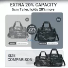 Miss Lulu London TVK2560 - Kono utazótáska  großer Kapazität 40×30×20 cm-Airline-approved Unterseat Kabinentasche, perfekt  Fitness, Reisen és Wochenendausflüge - Tarnung