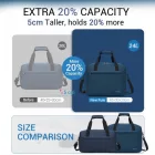 Miss Lulu London TVK2560 - Kono utazótáska  großer Kapazität 40×30×20 cm-Airline-approved Unterseat Kabinentasche, perfekt  Fitness, Reisen és Wochenendausflüge - Marineblau
