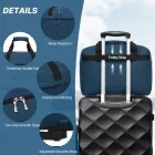 Miss Lulu London TVK2560 - Kono utazótáska  großer Kapazität 40×30×20 cm-Airline-approved Unterseat Kabinentasche, perfekt  Fitness, Reisen és Wochenendausflüge - Marineblau