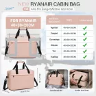 Miss Lulu London TVK2560 - Kono utazótáska  großer Kapazität 40×30×20 cm-Airline-approved Unterseat Kabinentasche, perfekt  Fitness, Reisen és Wochenendausflüge - rózsaszín