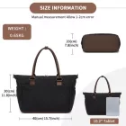 Miss Lulu London TVM2520 - Miss Lulu Stylische gestepptes, farblich abgesetztes Kabinenreisetasche  Trocken-Nass-Trennfach & gurulós táska-Schlitz - fekete
