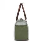 Miss Lulu London TVM2520 - Miss Lulu Stylische gestepptes, farblich abgesetztes Kabinenreisetasche  Trocken-Nass-Trennfach & gurulós táska-Schlitz - zöld és bézs