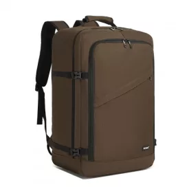   Miss Lulu London BPK2531L - Kono Multifunktionaler großer Geschäftsrucksack –   15,6-Zoll-Laptop, ideal  Arbeit, Reisen & tägliche Pendelwege - barna