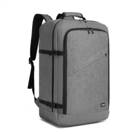   Miss Lulu London BPK2531L - Kono Multifunktionaler großer Geschäftsrucksack –   15,6-Zoll-Laptop, ideal  Arbeit, Reisen & tägliche Pendelwege - szürke