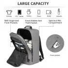 Miss Lulu London BPK2531L - Kono Multifunktionaler großer Geschäftsrucksack –   15,6-Zoll-Laptop, ideal  Arbeit, Reisen & tägliche Pendelwege - szürke