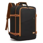 Miss Lulu London BPK2551 - Kono Flexibler Kabinen-hátizsák 30×20×40 –  15,6"-Laptop, bőrönd-Öffnung – perfekt  Urlaub, Geschäftsreisen & Pendeln – fekete/barna