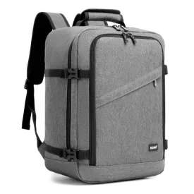   Miss Lulu London BPK2551 - Kono Flexibler Kabinen-hátizsák 30×20×40 –  15,6"-Laptop, bőrönd-Öffnung – perfekt  Urlaub, Geschäftsreisen & Pendeln – szürke