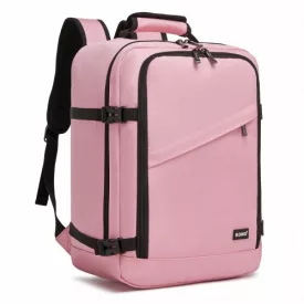   Miss Lulu London BPK2551 - Kono Flexibler Kabinen-hátizsák 30×20×40 –  15,6"-Laptop, bőrönd-Öffnung – perfekt  Urlaub, Geschäftsreisen & Pendeln – rózsaszín