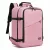 Miss Lulu London BPK2551 - Kono Flexibler Kabinen-hátizsák 30×20×40 –  15,6"-Laptop, bőrönd-Öffnung – perfekt  Urlaub, Geschäftsreisen & Pendeln – rózsaszín