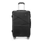 Miss Lulu London K1772-2L - Kono bőrönd  20-Zoll-Verbandeffekt - fekete