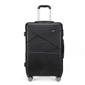   Miss Lulu London K1772-2L - Kono bőrönd  20-Zoll-Verbandeffekt - fekete