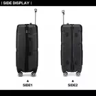 Miss Lulu London K1772-2L - Kono bőrönd  20-Zoll-Verbandeffekt - fekete