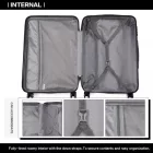 Miss Lulu London K1772-2L - Kono bőrönd  20-Zoll-Verbandeffekt - fekete
