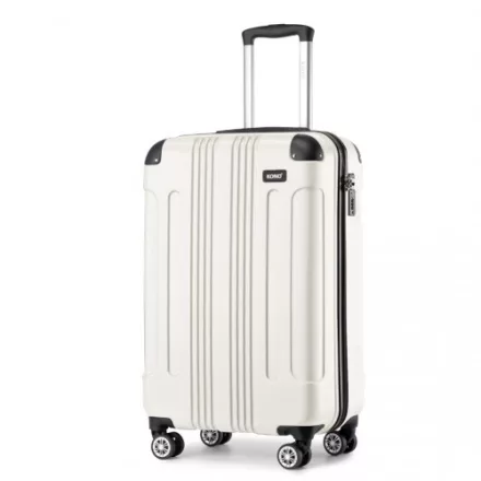 Miss Lulu London K1777-1L - Kono 19 Zoll ABS Leichtes Súly Kompakt Hartschale Kabinen-bőrönd Reise-kézipoggyász - bézs
