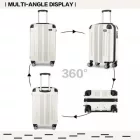 Miss Lulu London K1777-1L - Kono 19 Zoll ABS Leichtes Súly Kompakt Hartschale Kabinen-bőrönd Reise-kézipoggyász - bézs